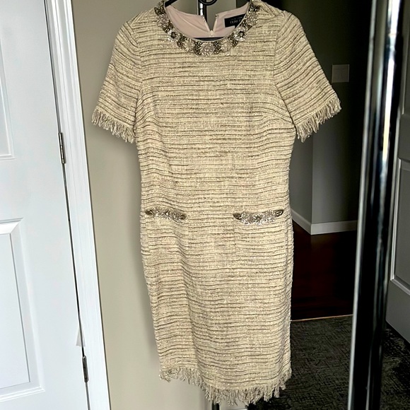 Teri Jon Dresses & Skirts - Teri Jon tweed jewel collar and pocket